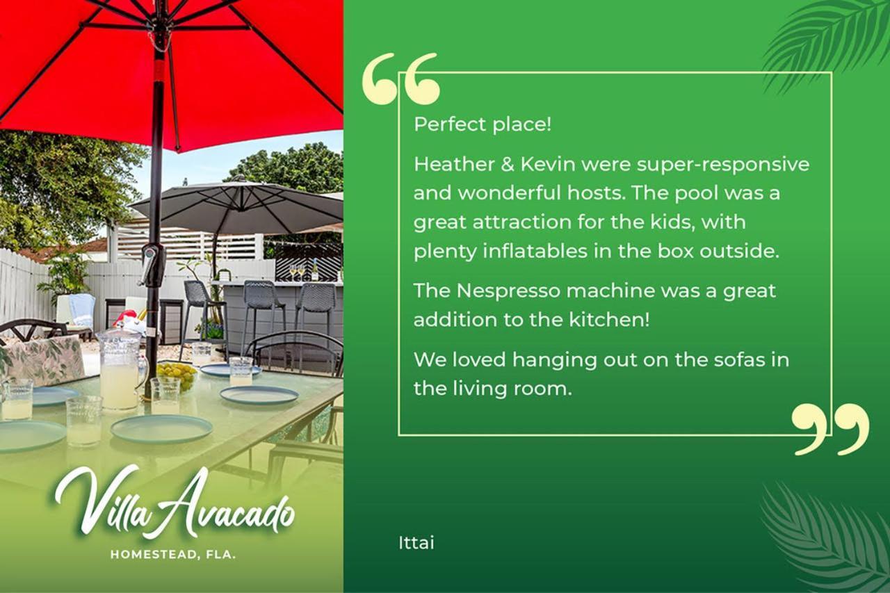 Bright Villa, Heated Pool, 2 Kings, By Everglades, Biscayne & Keys Homestead Luaran gambar