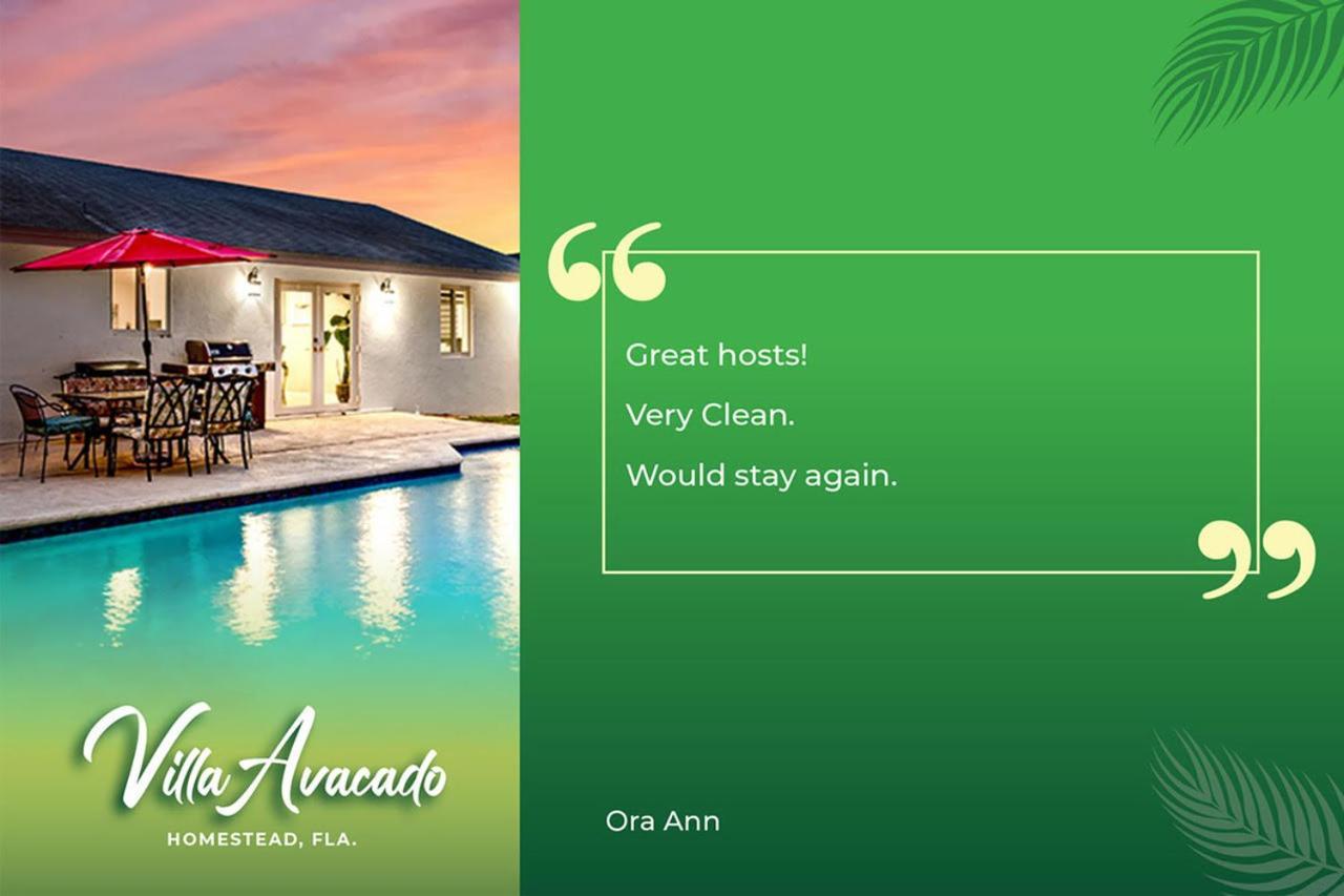 Bright Villa, Heated Pool, 2 Kings, By Everglades, Biscayne & Keys Homestead Luaran gambar
